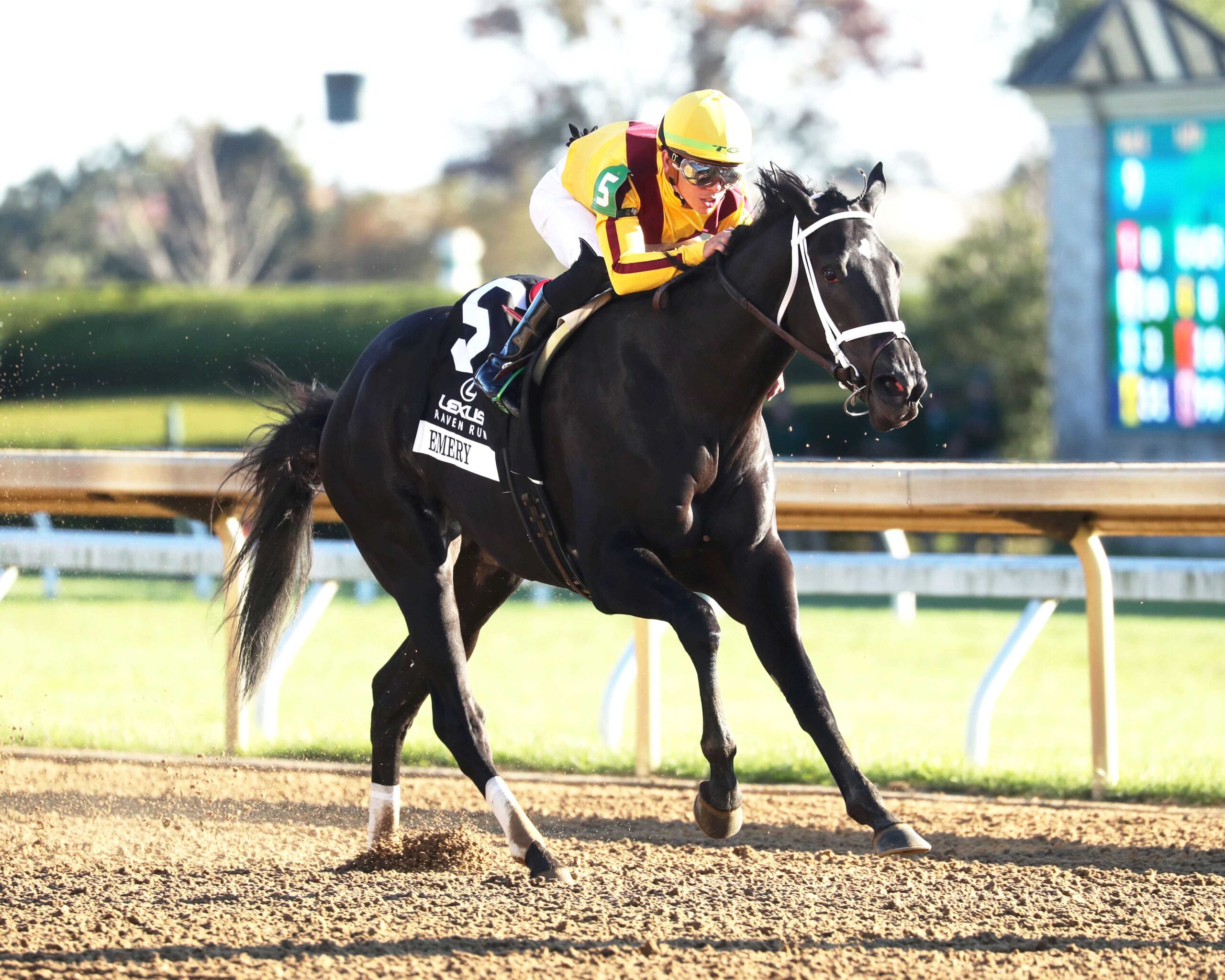 Emery con facilidad ganó el Raven Run Stakes - Hípica Global
