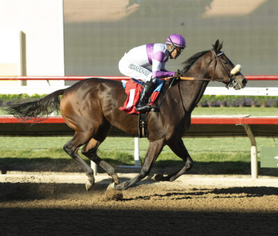Look Forward, horses, Bolt D´Oro, San Vicente Stakes, domingo, 5 de enero de 2025, Santa Anita Park. Foto: Benoit Photo