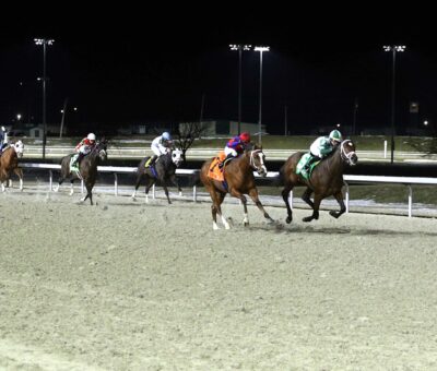 California Burrito, horse, Westbrook Stables, John Battaglia Memorial Stakes, sábado, 22 de febrero de 2025, Turfway Park. Foto: Coady Media