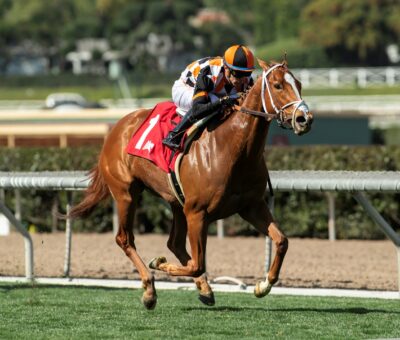 Queen Máxima, Horses, Bucchero, Wishing Well Stakes, sábado, 22 de febrero de 2025, Santa Anita Park. Foto: Benoit Photo