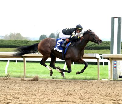 Gin Gin, horse, Hightail, Baird Dobledogdare Stakes, viernes, 18 de abril de 2025, Keeneland. Foto: Coady Media
