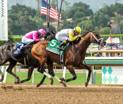 Skippylongstocking, horse, Exaggerator, Hollywood Gold Cup Stakes, lunes, 26 de mayo de 2025, Santa Anita Park. Foto: Benoit Photo