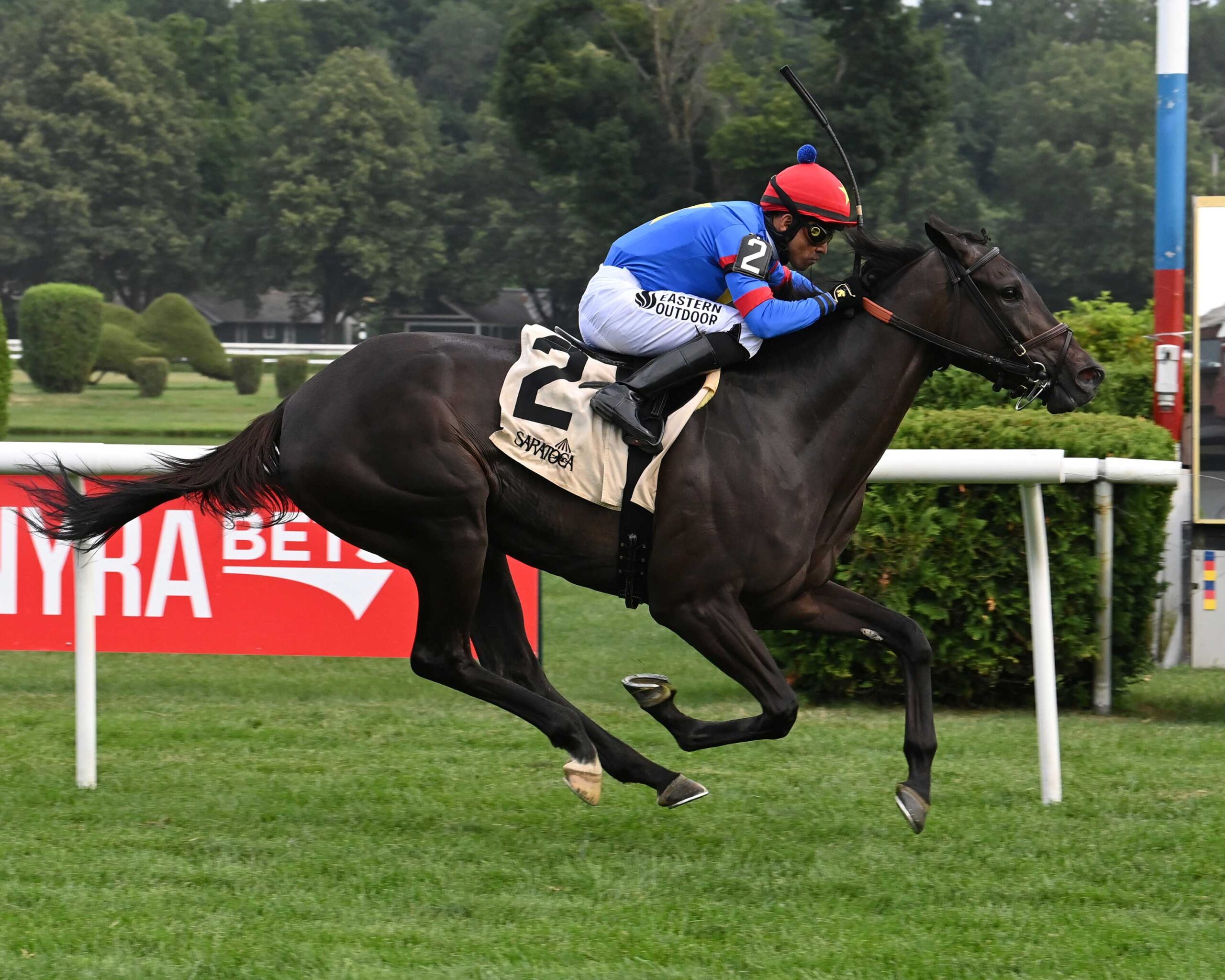 Mommy´s Turn, horse, Mendelssohn, Suzie O´Cain Stakes, miércoles, 16 de julio de 2025, Saratoga. Foto: Coglaniese Photo