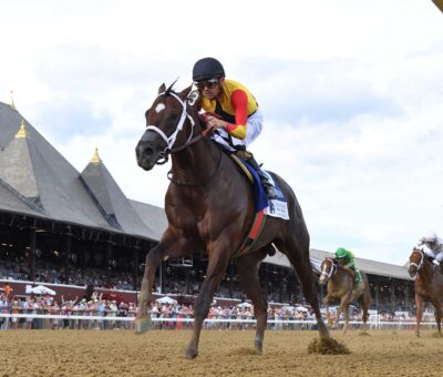 Smoken Wicked, horse, Bobby´s Wiked One, Amsterdam Stakes, viernes, 25 de julio de 2025, Saratoga. Foto: Coglaniese Photo