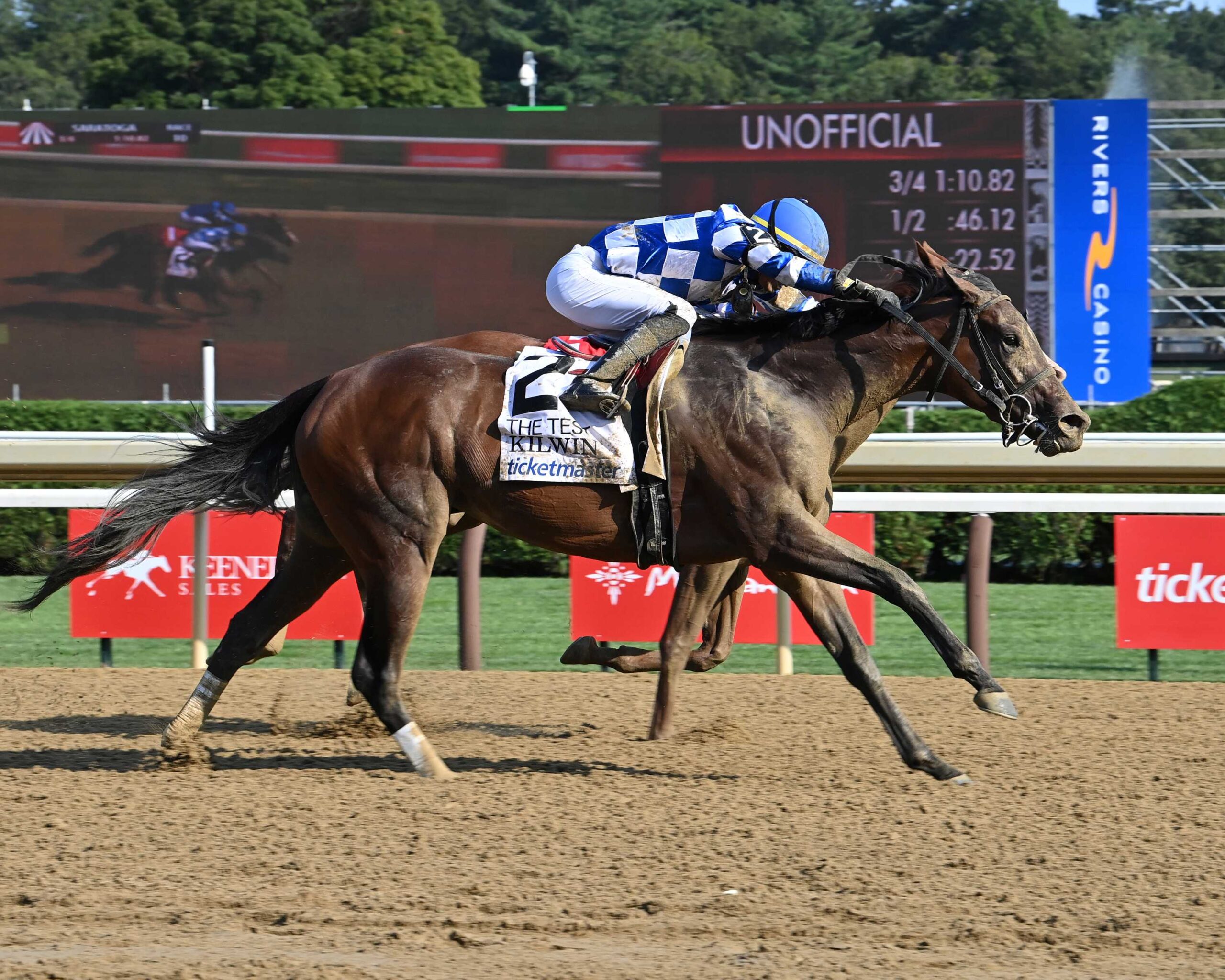 Kilwin, horse, Twirling Candy, Test Stakes, sábado, 2 de agosto de 2025, Saratoga. Foto: Coglaniese Photo & Susie Raisher