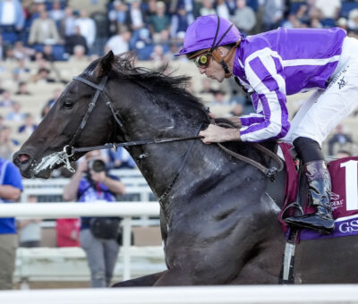 Gstaad, horse, Starpangledbanner, Breeders Cup Juvenile Turf, viernes, 31 de octubre de 2025, Del Mar Racing. Sportswire