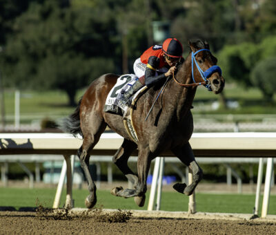So Happy, horses, Runhappy, San Vicente Stakes, sábado, 10 de enero de 2026, Santa Anita Park. Foto: Benoit Photo