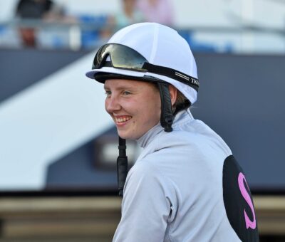 Lady River Lily, horse, Lord Nelson, jinete Cornelia Hartsmar, jueves, 19 de febrero de 2026, Gulfstream Park. Foto: Coglaniese Photo