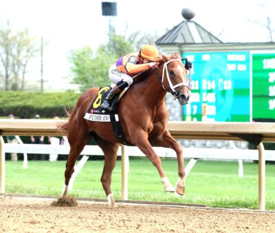 Further Ado, horse, Spendthrift Farm, Blue Grass Stakes, sábado, 4 de abril de 2026, Keeneland. Foto: Coady Media