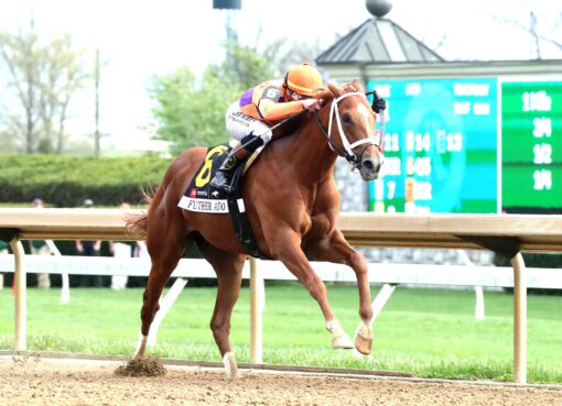 Further Ado, horse, Spendthrift Farm, Blue Grass Stakes, sábado, 4 de abril de 2026, Keeneland. Foto: Coady Media
