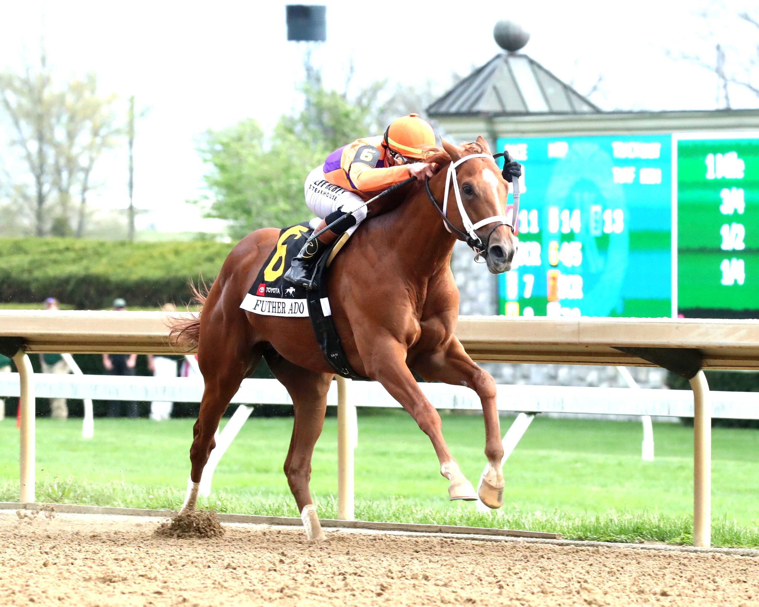 Further Ado, horse, Spendthrift Farm, Blue Grass Stakes, sábado, 4 de abril de 2026, Keeneland. Foto: Coady Media