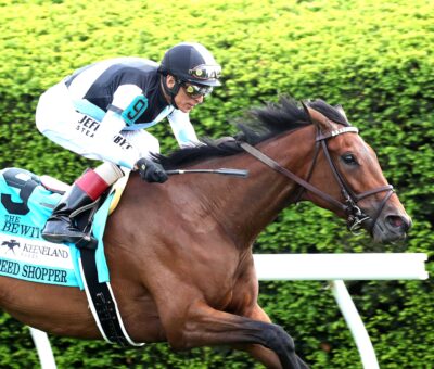 Speed Shopper, horse, Quality Road, Bewitch Stakes, viernes, 24 de abril de 2026, Keeneland. Foto: Coady Media