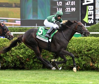 Deterministic, horse, Liam´s Map, Manhattan Stakes, sábado, 6 de junio de 2026, Saratoga. Foto: Coglaniese Photo