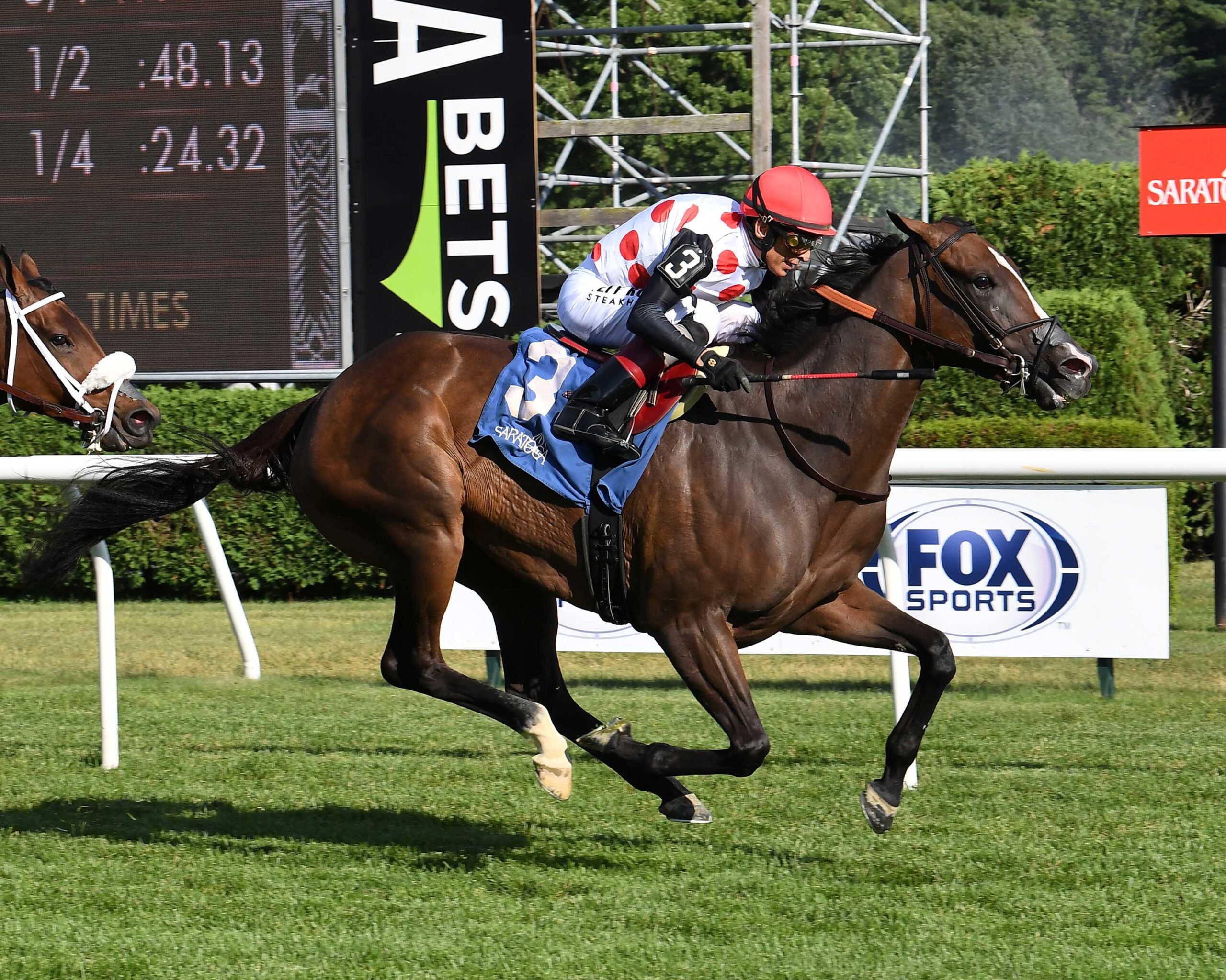 And One More Time, horses, Omaha Beach, De La Rosa Stakes, jueves, 17 de julio de 2026, Saratoga. Foto: Coglianese Photo