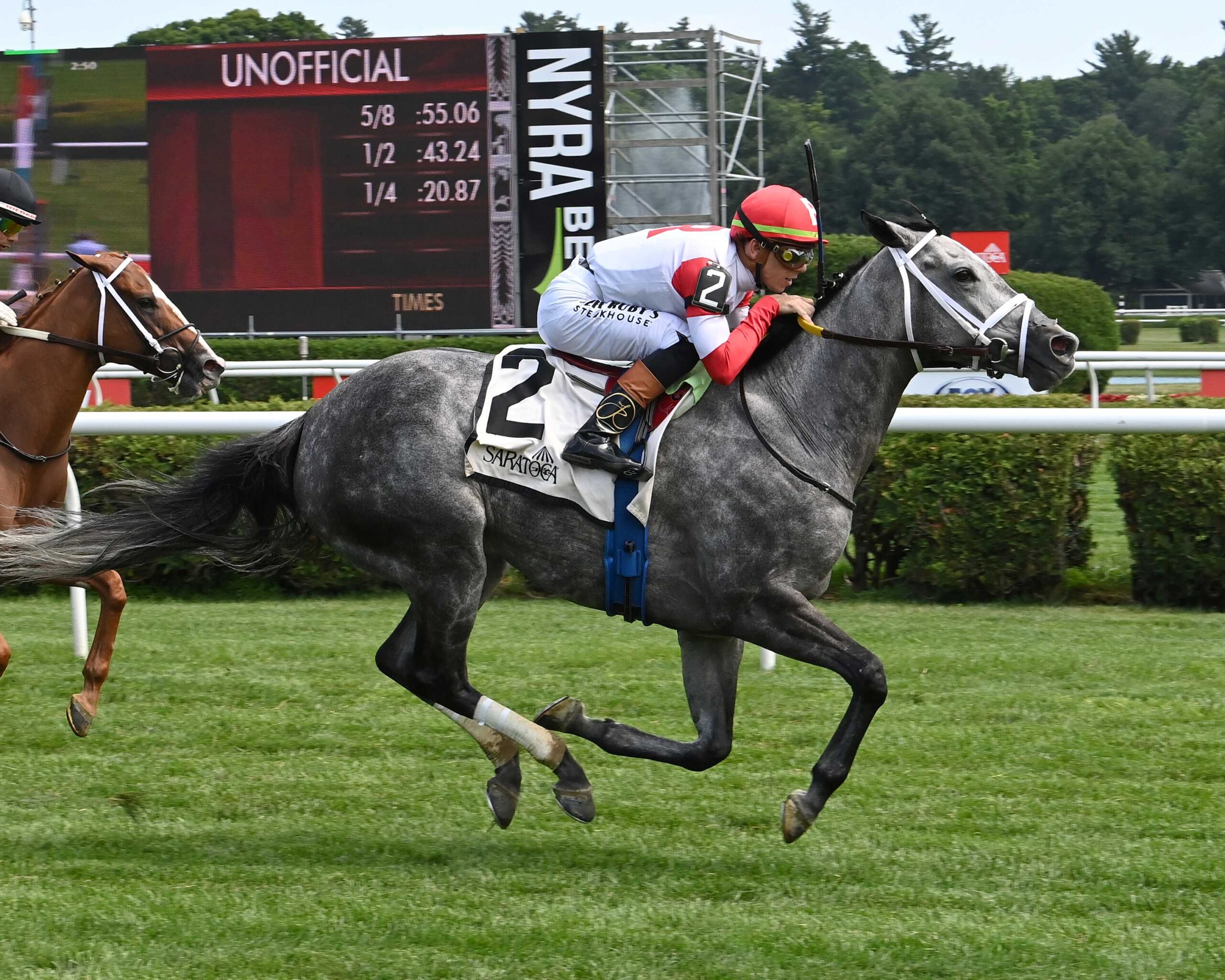 Movin´On Up, horses, Kenneth Ramsey, Caress Stakes, sábado, 11 de julio de 2026, Saratoga. Foto: Coglaniese Photo