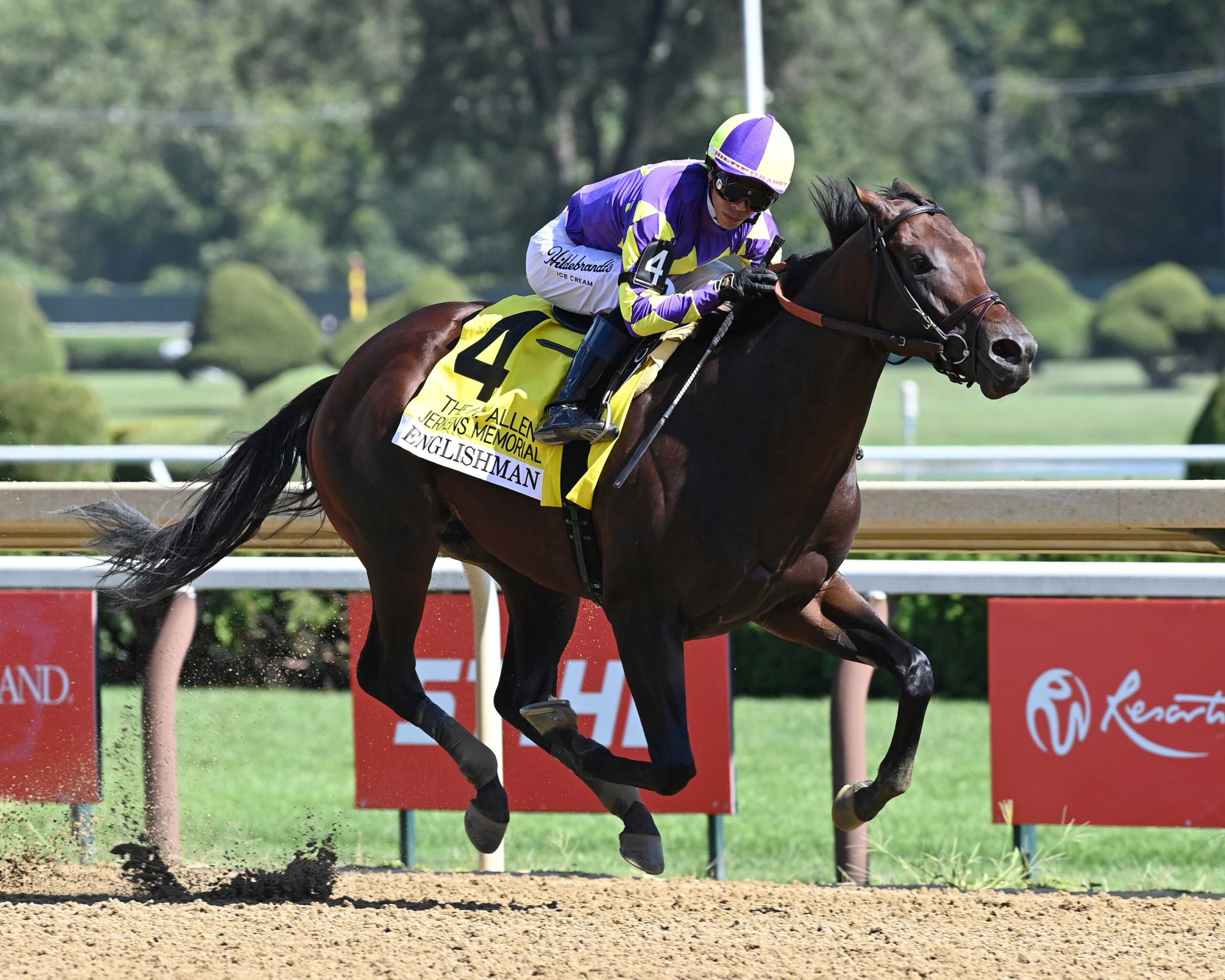 Englishman, horses, Maxfield, H. Allen Jerkens Memorial Stakes, sábado, 29 de agosto de 2026, Saratoga. Foto: Coglianese Photo