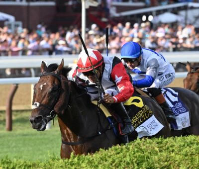 Glacius, horse, Too Darn Hot (GB), Saratoga Derby, sábado, 8 de agosto de 2026, Saratoga. Foto: Coglaniese Photo & Chelsea Durand
