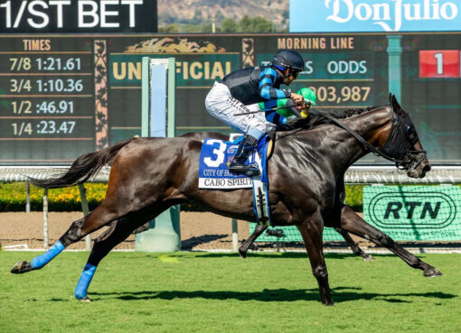 Cabo Spirit, Horses, Pioneerof The Nile, City of Hope Mile Stakes, sábado, 26 de septiembre de 2026, Santa Anita Park. Foto: Benoit Photo