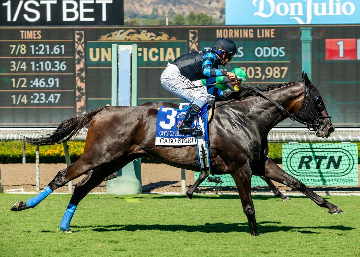 Cabo Spirit, Horses, Pioneerof The Nile, City of Hope Mile Stakes, sábado, 26 de septiembre de 2026, Santa Anita Park. Foto: Benoit Photo