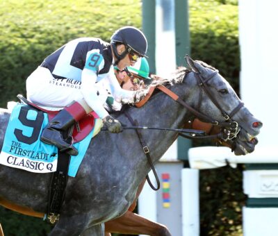 Classic Q, horse, Gary Barber, UK HealthCare First Lady Stakes, sábado, 3 de octubre de 2026, Keeneland. Foto: @coadymediaUSA