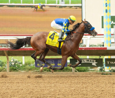 Hughes, horse, Into Mischief, Del Mar Futurity, sábado, 6 de septiembre de 2026, Del Mar. Foto: Benoit Photo