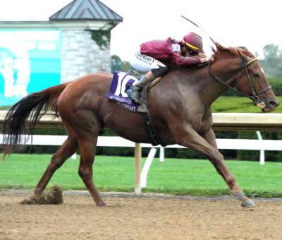 Nakatomi, horse, Qatar Racing, Stoll Keennon Ogden Phoenix Stakes, viernes, 2 de octubre de 2026, Keeneland. Foto: @coadymediaUSA